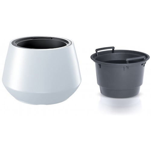 PROSPERPLAST HEOS virágcserép, 11/51L, fehér DMHET440-S449 PROSPERPLAST HEOS virágcserép, 11/51L, fehér DMHET440-S449