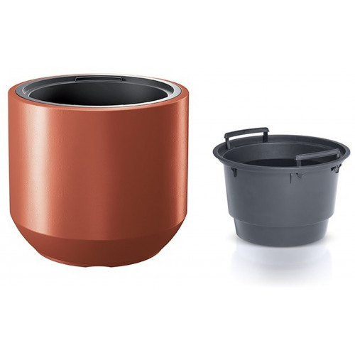 PROSPERPLAST HEOS virágcserép, 18/46L, réz DBHEW400-7598U