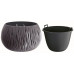 Prosperplast SANDY BOWL virágcserép, 37cm, 9L, antracit DSK370-S433