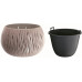 Prosperplast SANDY BOWL virágcserép, 48cm, 21L, mokka DSK480