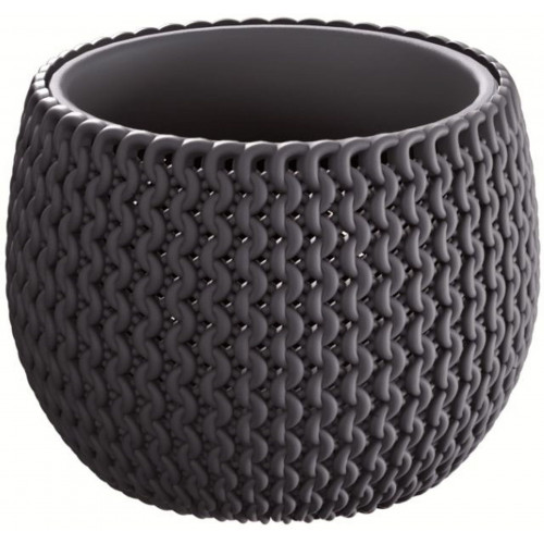 PROSPERPLAST SPLOFY Bowl virágcserép, 14,4cm, 0,75l, antracit DKSP150 PROSPERPLAST SPLOFY Bowl virágcserép, 14,4cm, 0,75l, antracit DKSP150