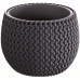 PROSPERPLAST SPLOFY Bowl virágcserép, 14,4cm, 0,75l, antracit DKSP150