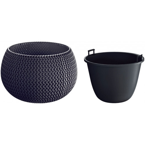Prosperplast SPLOFY Bowl virágcserép 23,9cm, 2,3l, antracit DKSP240 Prosperplast SPLOFY Bowl virágcserép 23,9cm, 2,3l, antracit DKSP240