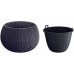 Prosperplast SPLOFY Bowl virágcserép 23,9cm, 2,3l, antracit DKSP240