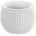 PROSPERPLAST SPLOFY Bowl virágcserép, 14,4cm, 0,75l, fehér DKSP150