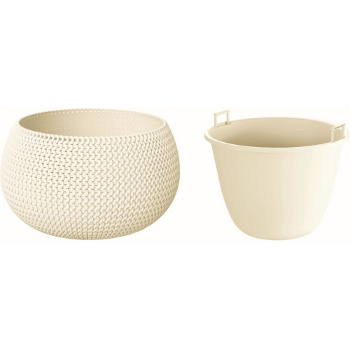 Prosperplast SPLOFY Bowl virágcserép, 37cm, 9l, krém DKSP370-CY728 Prosperplast SPLOFY Bowl virágcserép, 37cm, 9l, krém DKSP370-CY728