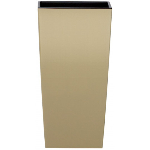 PROSPERPLAST URBI SQUARE virágcserép, 2/4L, bézs DURS140-7502U