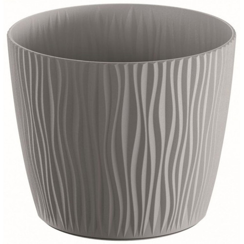 PROSPERPLAST SANDY virágcserép, 3,3L, szürke DSY190-405U PROSPERPLAST SANDY virágcserép, 3,3L, szürke DSY190-405U