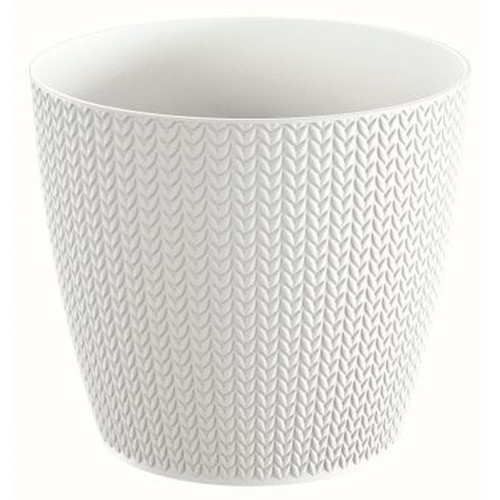 PROSPERPLAST WHEATY virágcserép, 9L, fehér DWH260-S449