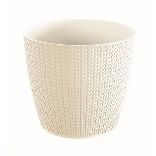 PROSPERPLAST WHEATY virágcserép, 5,4L, krém DWH220-CY728