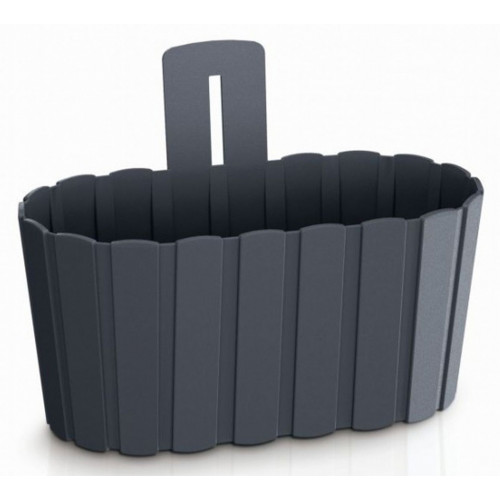 PROSPERPLAST BOARDEE WALL virágcserép, 3,2L, antracit DDES280-S433 PROSPERPLAST BOARDEE WALL virágcserép, 3,2L, antracit DDES280-S433