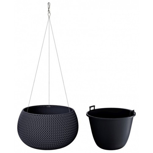 Prosperplast SPLOFY Bowl WS virágcserép, 29cm, 3,9l, antracit DKSP290WS-S433 Prosperplast SPLOFY Bowl WS virágcserép, 29cm, 3,9l, antracit DKSP290WS-S433