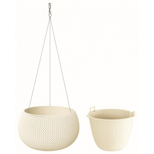PROSPERPLAST SPLOFY Bowl WS virágcserép, 37 cm, krém DKSP370WS-CY728 PROSPERPLAST SPLOFY Bowl WS virágcserép, 37 cm, krém DKSP370WS-CY728