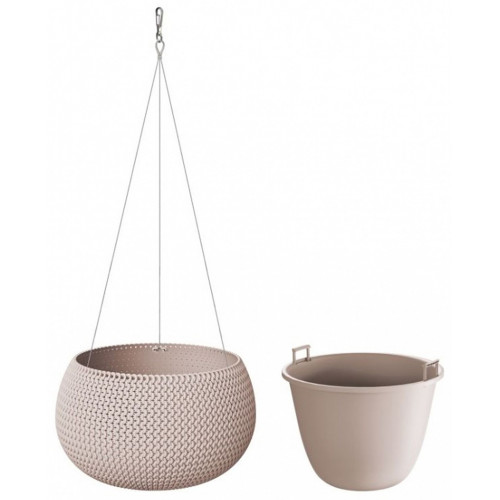 Prosperplast SPLOFY Bowl WS virágcserép, 37cm, 9l, mokka DKSP370WS-7529U Prosperplast SPLOFY Bowl WS virágcserép, 37cm, 9l, mokka DKSP370WS-7529U