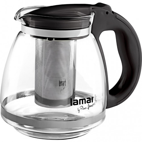 LAMART LT7027 Verre teáskanna, fekete, 1,5l 42002259
