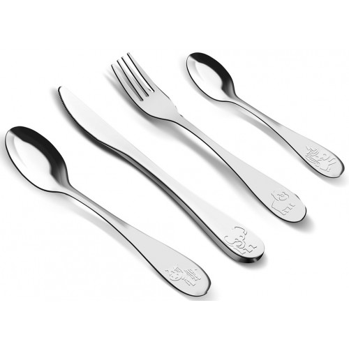 LAMART LT5013 Zoo gyermek evőeszköz készlet, 4 db 42003576 LAMART LT5013 Zoo gyermek evőeszköz készlet, 4 db 42003576