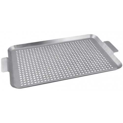 LAMART LT5037 BBQ grill rozsdamentes acél sütőlap, 50 x 30 cm 41012754