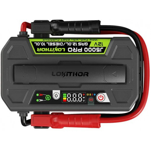 LOKITHOR Indításrásegítő (12V/5000A/99.8Wh) J5000 PRO LOKITHOR Indításrásegítő (12V/5000A/99.8Wh) J5000 PRO