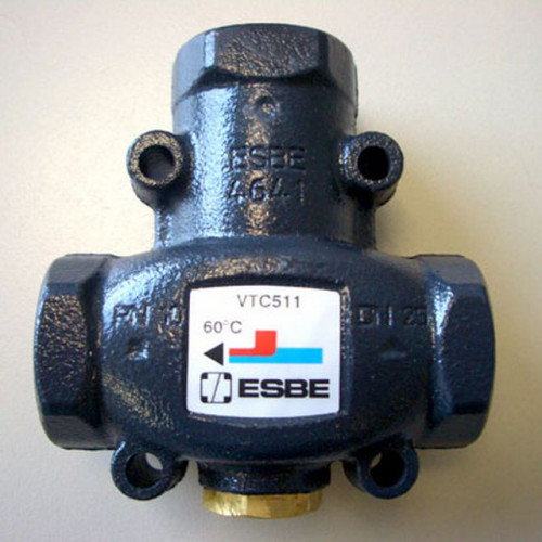 ESBE VTC 511 termikus keverőszelep, 50 °C, RP 1", DN 25, kvs 9 m3/h 51020100