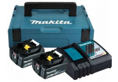 Makita 198116-4 Akkumulátor és töltő szett LXT 18V 2xBL1860B + DC18RC + Makpac