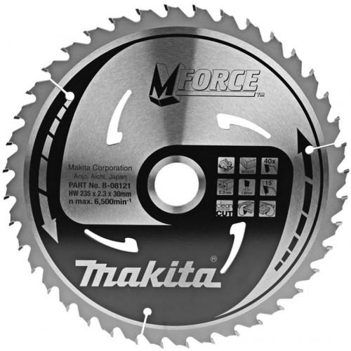 Makita B-08121 Mforce körfűrészlap, 235x30mm 40Z
