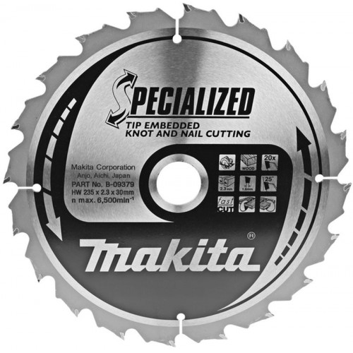 Makita B-09379 Specialized körfűrészlap, 235x30mm 20Z