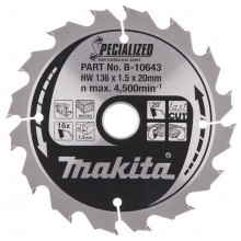 Makita B-10643 Specialized körfűrészlap, 136x20mm 16Z