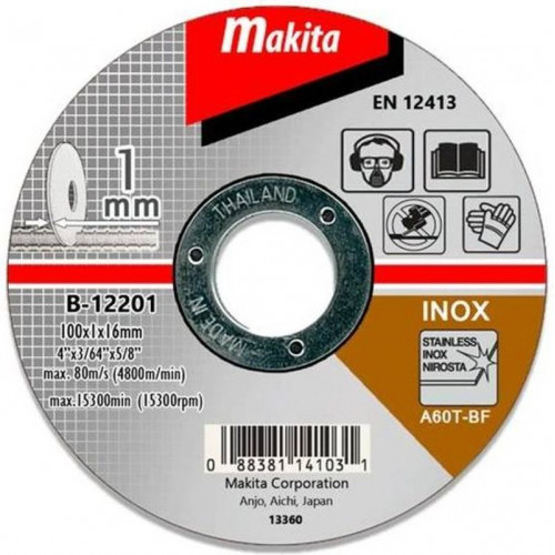 Makita B-12201 vágókorong inoxhoz 100x1x16mm