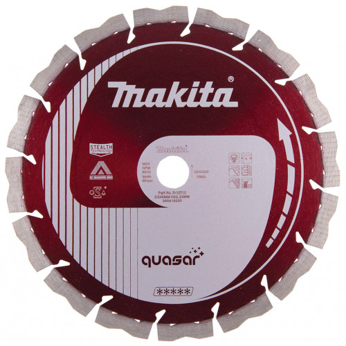 Makita B-12712 Quasar Stealth-tech szegmenses gyémánttárcsa 3DDG 230mm