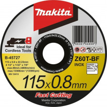 Makita B-45727 vágókorong inoxhoz 115x0,8x22mm