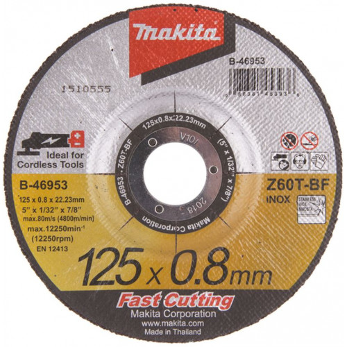 Makita B-46953 vágókorong inoxhoz 125x0,8x22mm