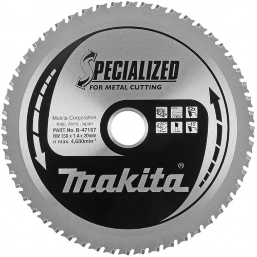 Makita B-47042 Specialized körfűrészlap, 150x20mm 52Z´= B-47167