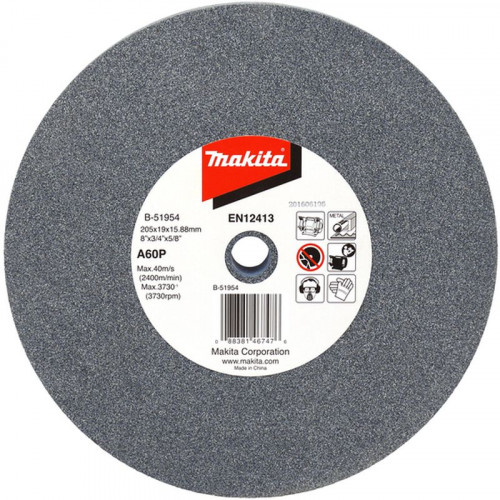 Makita B-51954 köszörűkorong A60P 205x19x15.88mm