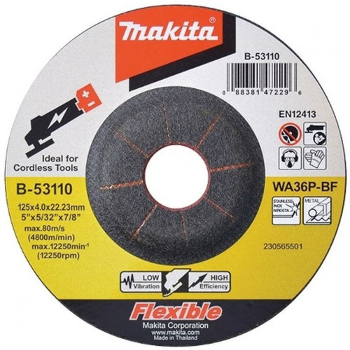 Makita B-53110 flexibilis csiszolótárcsa 125x4x22mm