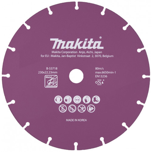 Makita B-53718 gyémánt vágótárcsa 230x1.6x22,23mm