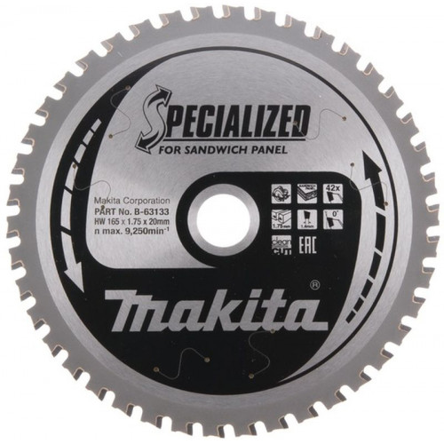 Makita B-63133 Specialized körfűrészlap, 165x20mm 42Z