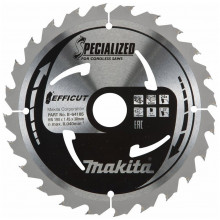 Makita B-64191 TCT Efficut körfűrészlap, 190x30mm 24Z =old B-64185