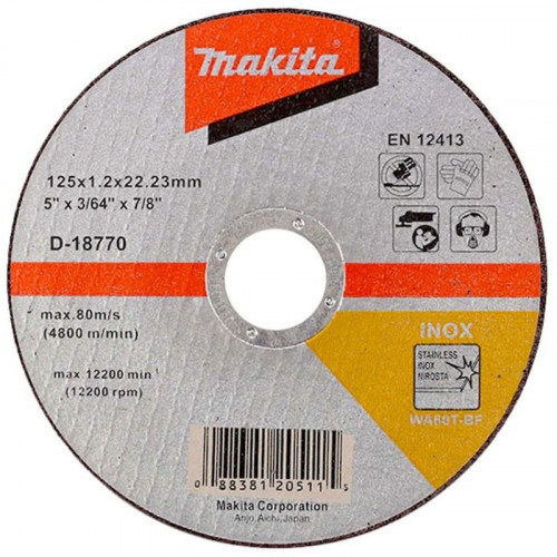Makita D-18770 vágókorong inoxhoz 125x1,2x22mm