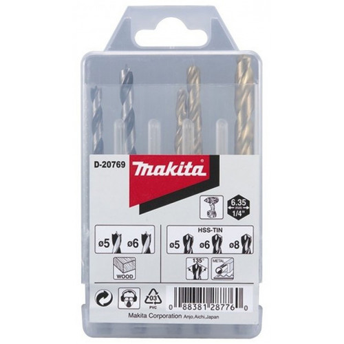 Makita D-20769 fúrókészlet 1/4"