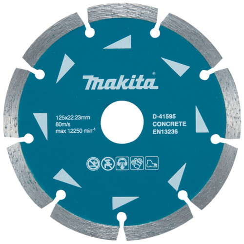 Makita D-41595-10 gyémánttárcsa szegmentált 125x22,23mm 10db