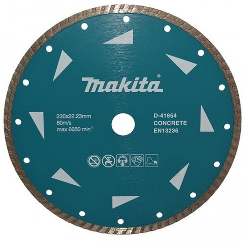 Makita D-41654-10 gyémánttárcsa turbo long-life 230x22,23mm 10db