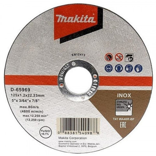 Makita D-65969 vágókorong inoxhoz 125x1,2x22,23mm