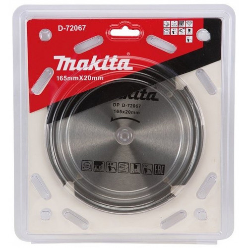 Makita D-72067PCD fűrésztárcsa cementrostlemezhet, 165 x 20mm, 4T