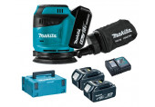 Makita DBO180RTJ Akkus excentercsiszoló 123mm, Li-ion (2x5,0Ah/18V) Makpac 2