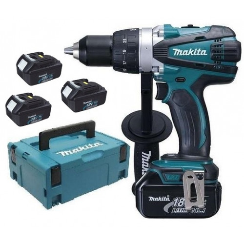 Makita DDF458RF3J akkus fúró-csavarbehajtó Li-ion ( 91 Nm/3x3,0Ah/18V) Makpac