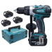 Makita DDF458RF3J akkus fúró-csavarbehajtó Li-ion ( 91 Nm/3x3,0Ah/18V) Makpac