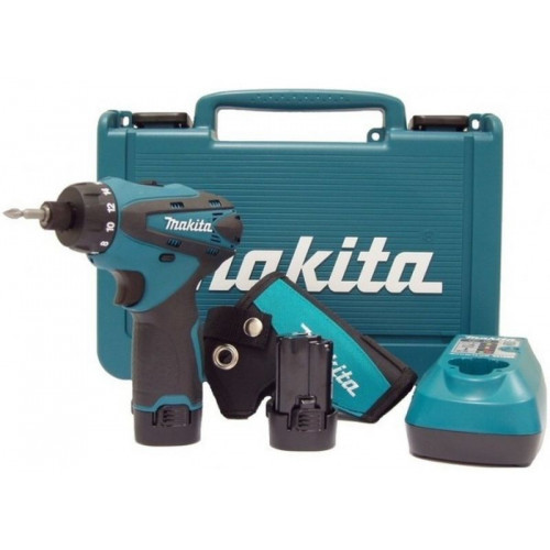 Makita DF030DWE Akkus fúró-csavarbehajtó 1/4" Li-ion (10,8V/2x1,3Ah)