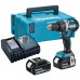 Makita DHP484RFJ Akkumulátoros fúró-csavarozó Li-ion 18V 2x akku 3,0 Ah , Makpac