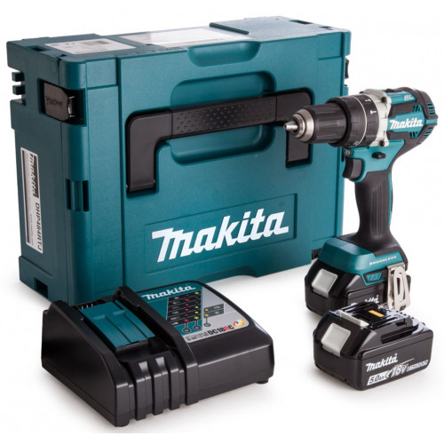 Makita HP484RTJ Akkus ütvefúró-csavarbehajtó Li-ion LXT (18V/2x5,0Ah) Makpac