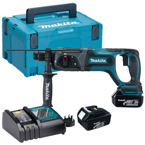 Makita DHR241RTJ Akkus fúró-vésőkalapács Li-ion LXT (18V/2x5,0Ah) Makpac